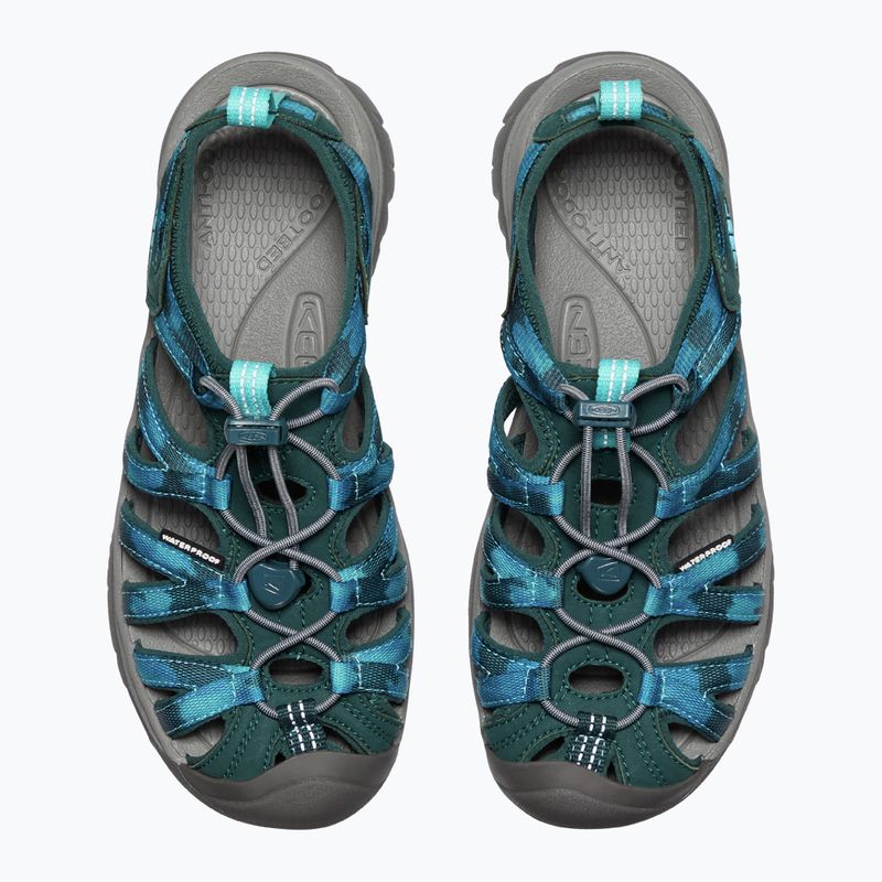 Keen Whisper Sea Moss women's trekking sandals blue 1027362 13