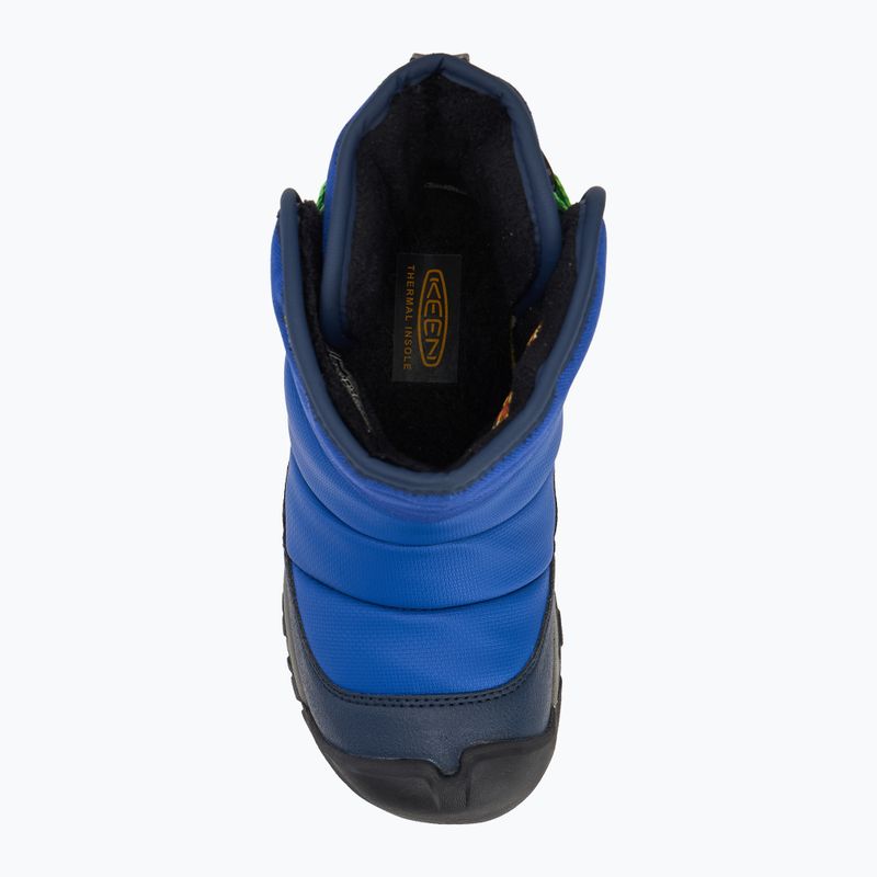 KEEN Puffrider WP naval academy/surf children's snow boots 5