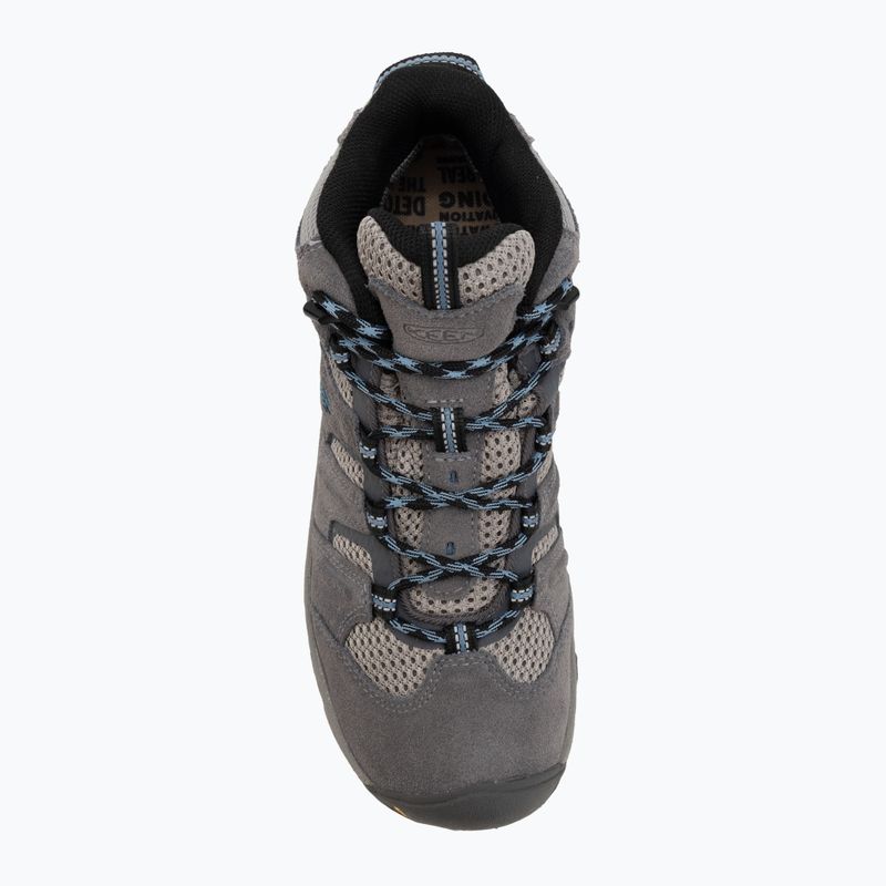 Women's trekking boots KEEN Headout Mid Waterproof steel grey/blue heaven 5