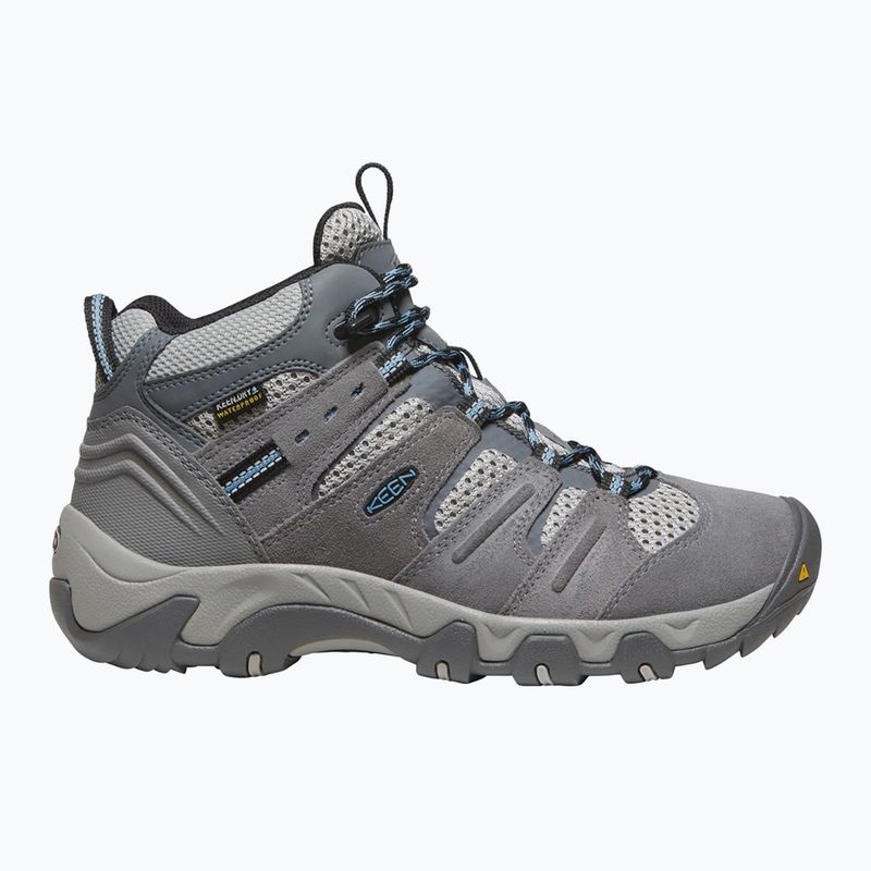 Women's trekking boots KEEN Headout Mid Waterproof steel grey/blue heaven 9