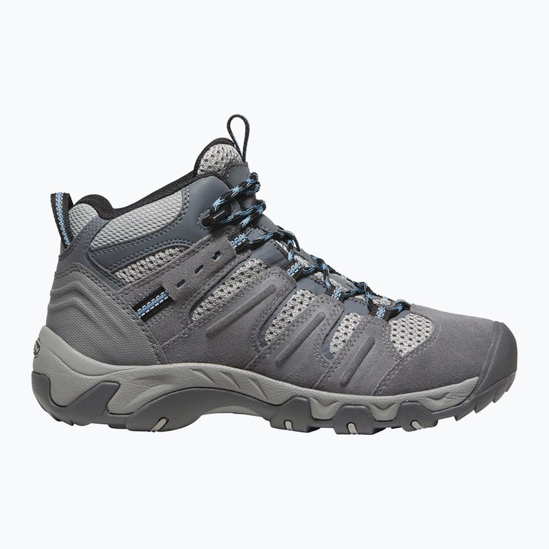 Women's trekking boots KEEN Headout Mid Waterproof steel grey/blue heaven 10