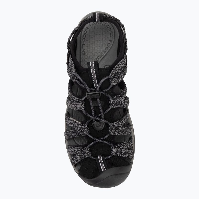 KEEN Whisper black/ steel grey women's sandals 5