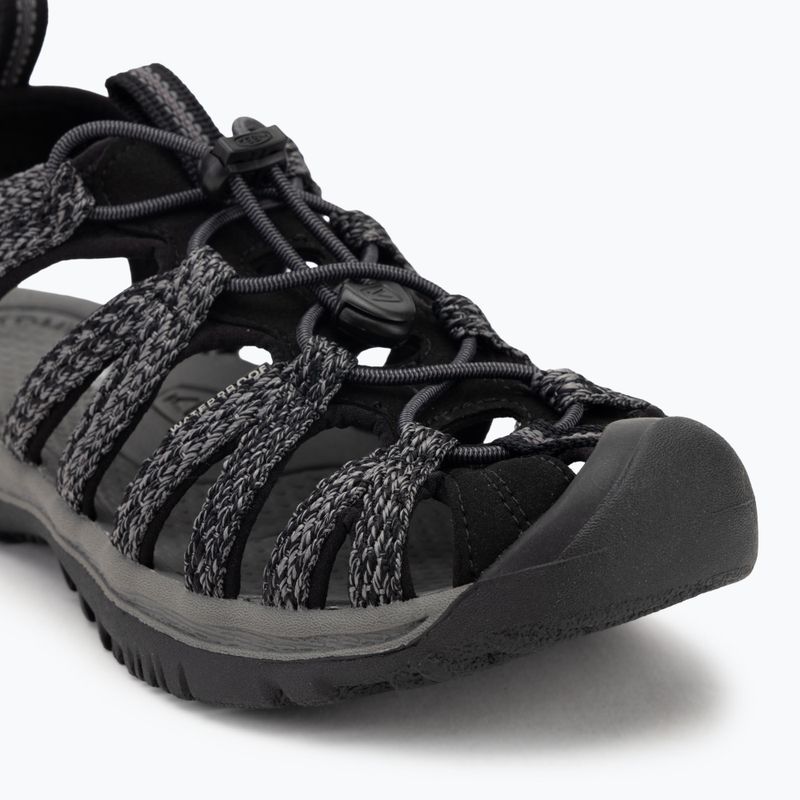 KEEN Whisper black/ steel grey women's sandals 7