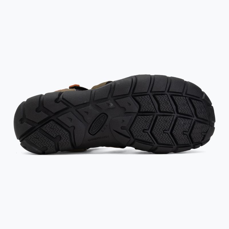 Junior's sandals KEEN Seacamp II CNX dark olive/gold flame 4