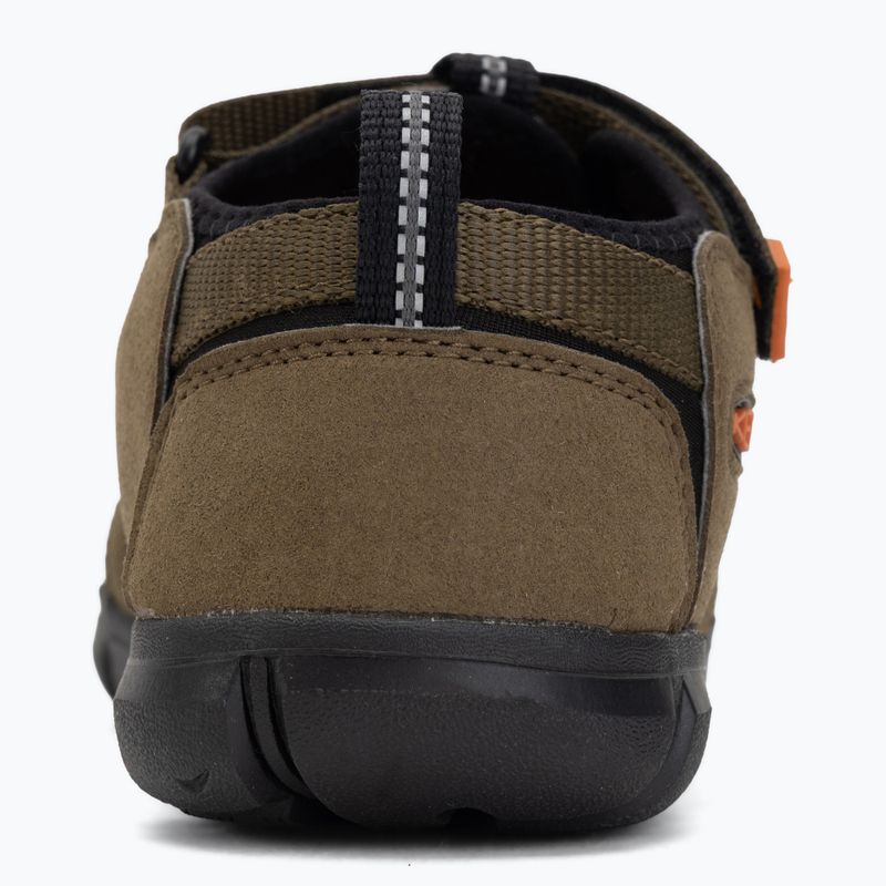 Junior's sandals KEEN Seacamp II CNX dark olive/gold flame 6