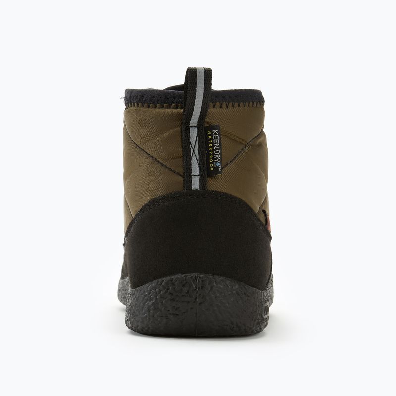 KEEN Howser II Chukka WP junior boots dark olive/gold flame 6