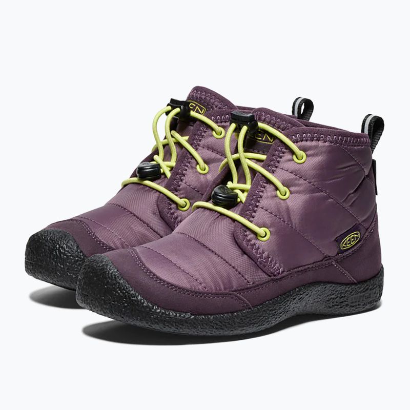 KEEN Howser II Chukka WP junior boots plum perfect/daiquiri green 9