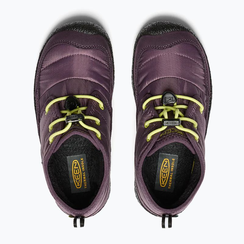 KEEN Howser II Chukka WP junior boots plum perfect/daiquiri green 10