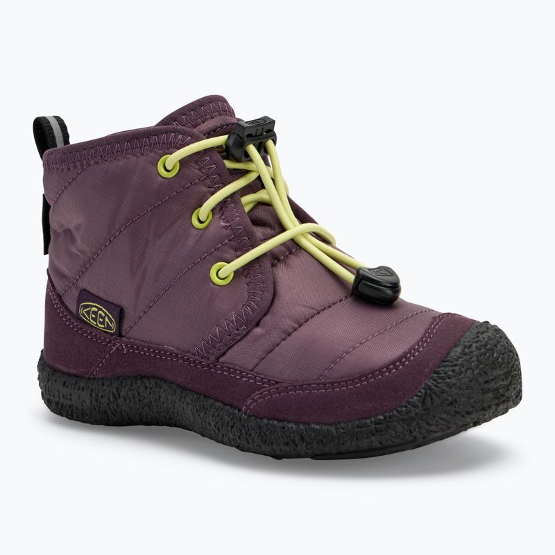 KEEN Howser II Chukka WP children's shoes plum perfect/daiquiri green