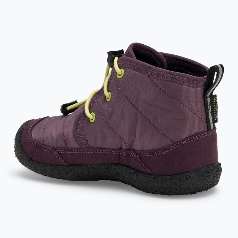 KEEN Howser II Chukka WP children's shoes plum perfect/daiquiri green 3