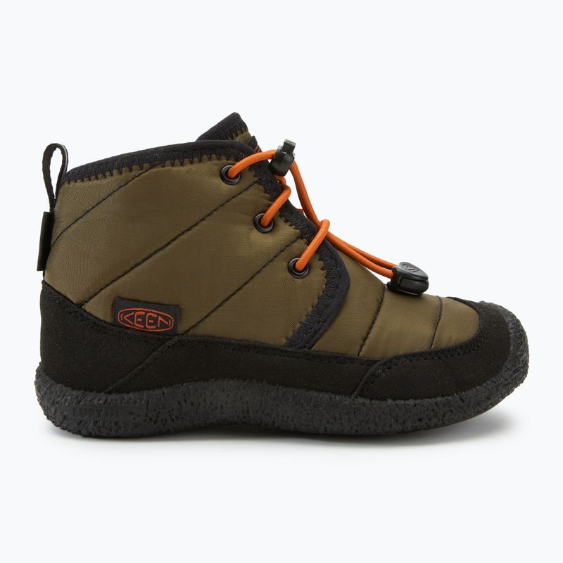 KEEN Howser II Chukka WP children's boots dark olive/gold flame 2