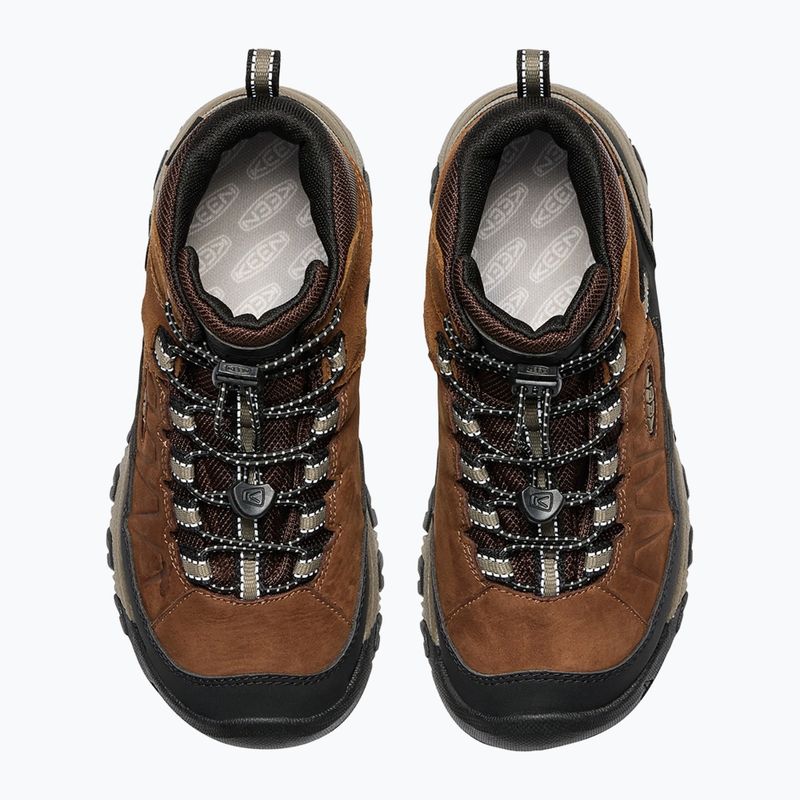 Children's trekking boots KEEN Targhee IV Mid Waterproof bison/brindle 10