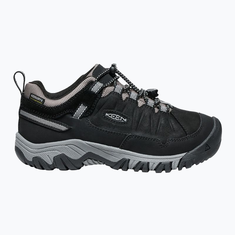 Children's trekking boots KEEN Targhee IV Low Waterproof black/steel grey 2