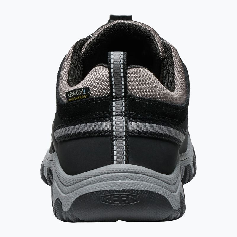 Children's trekking boots KEEN Targhee IV Low Waterproof black/steel grey 5