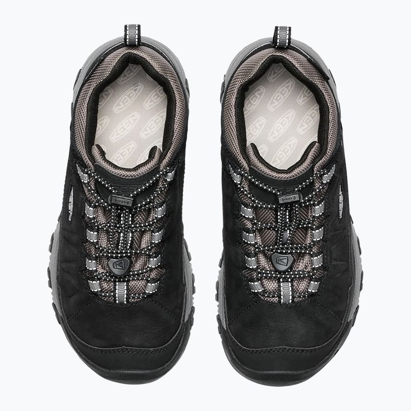 Children's trekking boots KEEN Targhee IV Low Waterproof black/steel grey 6