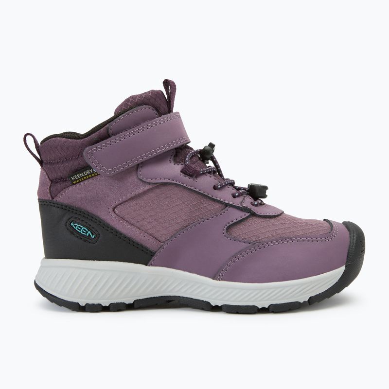 KEEN Skua Mid WP children's hiking boots black plum/plum perfect 2