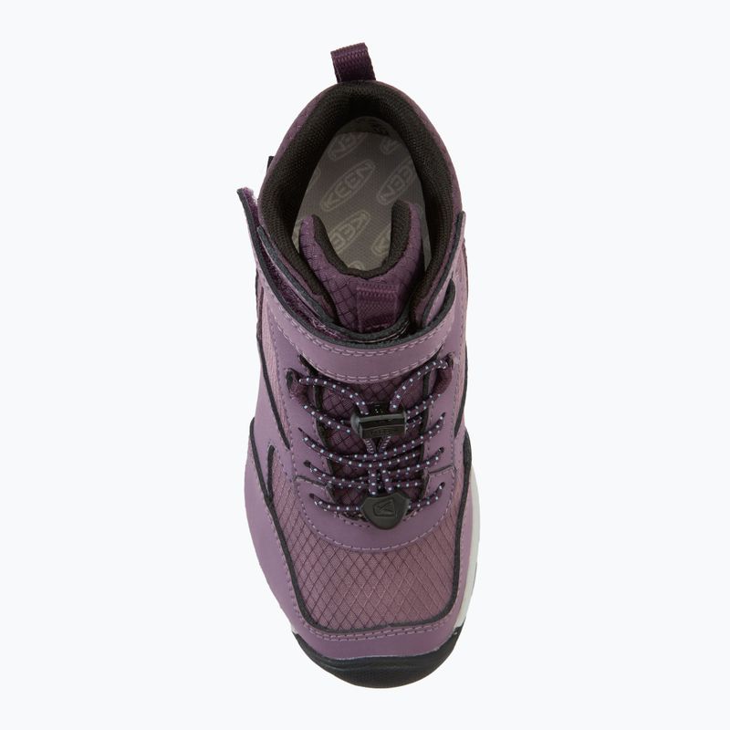 KEEN Skua Mid WP children's hiking boots black plum/plum perfect 5