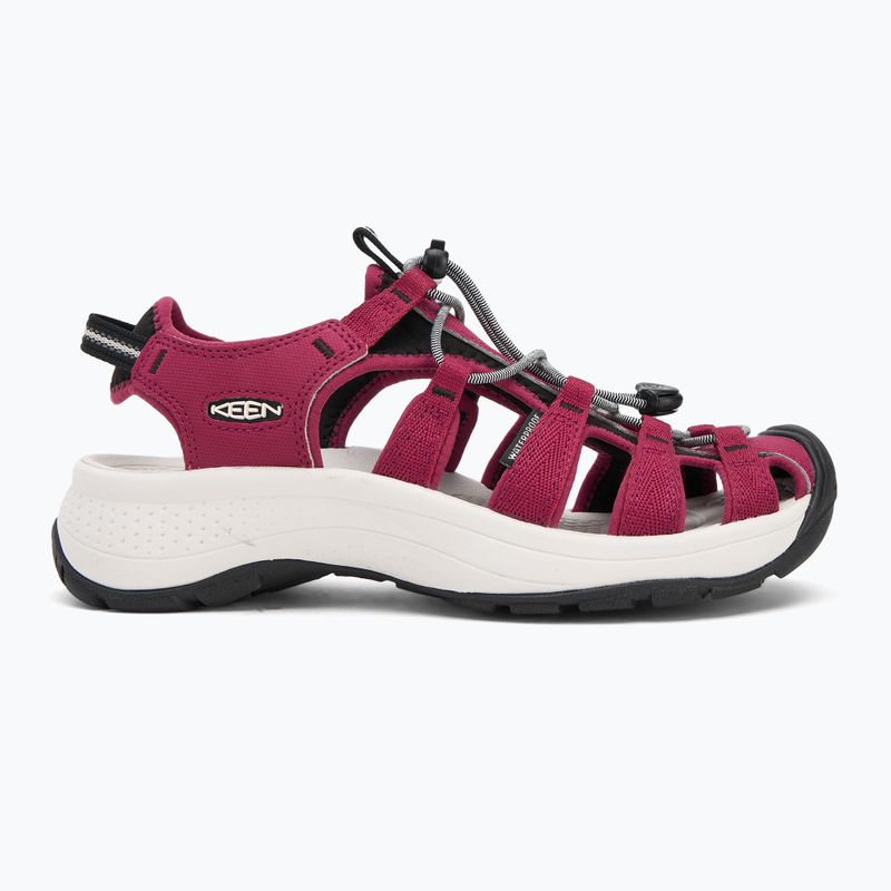 KEEN Astoria West women's sandals beaujolais/star white 2