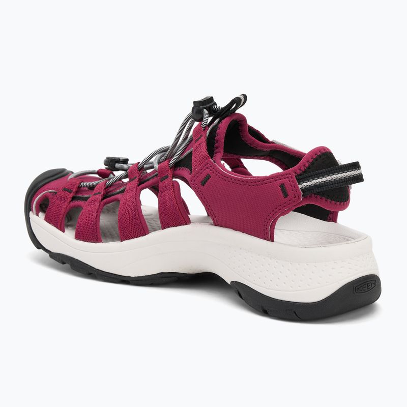 KEEN Astoria West women's sandals beaujolais/star white 3