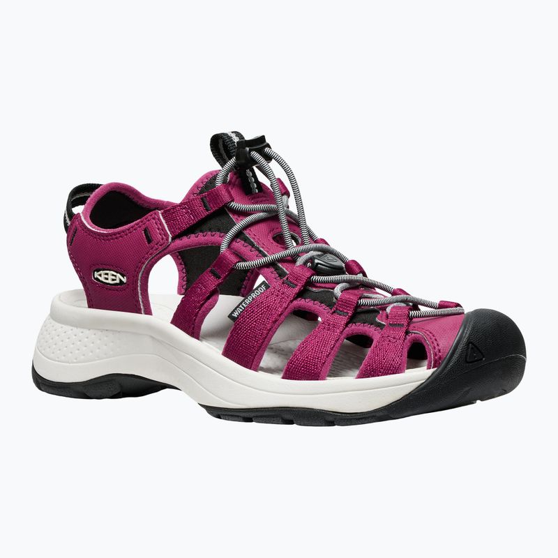 KEEN Astoria West women's sandals beaujolais/star white