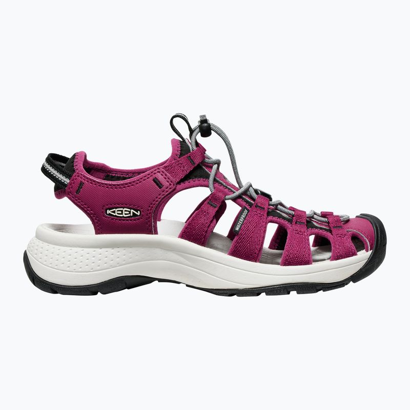 KEEN Astoria West women's sandals beaujolais/star white 2