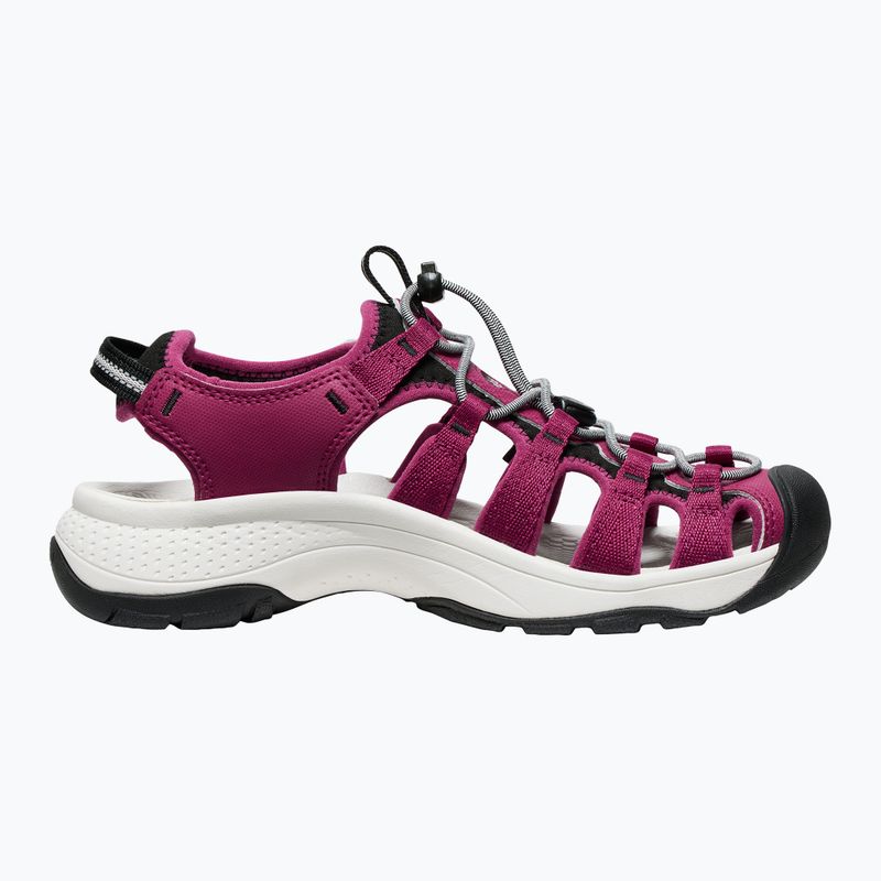 KEEN Astoria West women's sandals beaujolais/star white 3