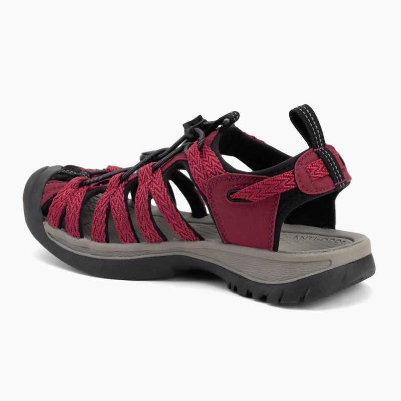 KEEN Whisper beaujolais/ black women's sandals 3
