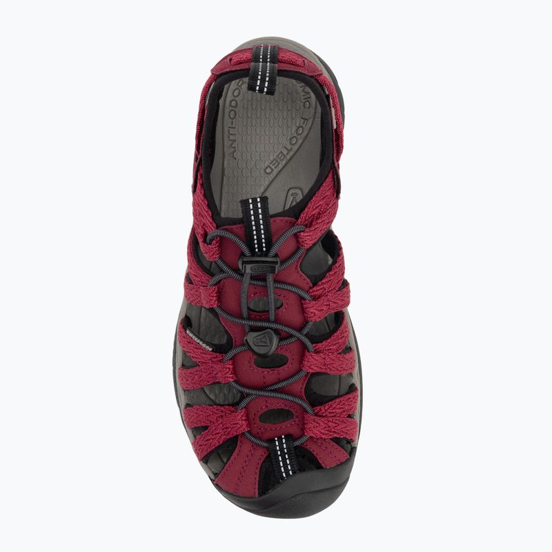 KEEN Whisper beaujolais/ black women's sandals 5