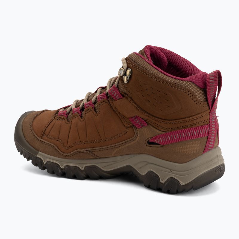 Women's trekking boots KEEN Targhee IV Mid Wp bison/beaujolais 3