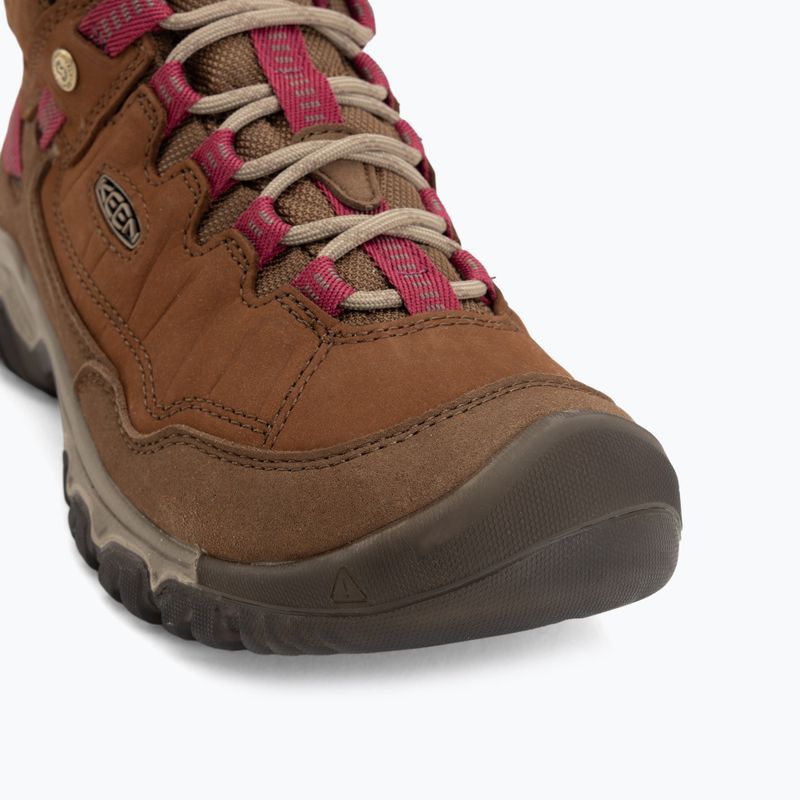 Women's trekking boots KEEN Targhee IV Mid Wp bison/beaujolais 7