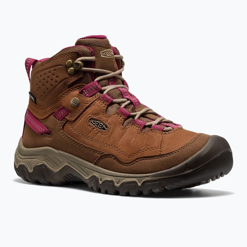 Women's trekking boots KEEN Targhee IV Mid Wp bison/beaujolais