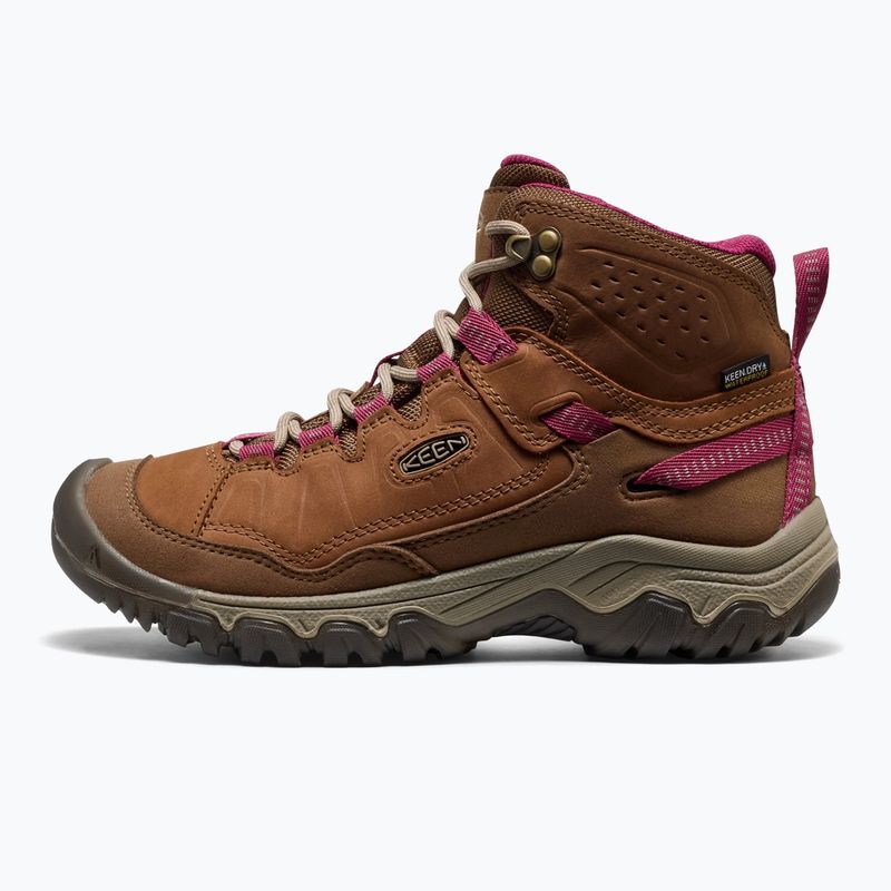 Women's trekking boots KEEN Targhee IV Mid Wp bison/beaujolais 2