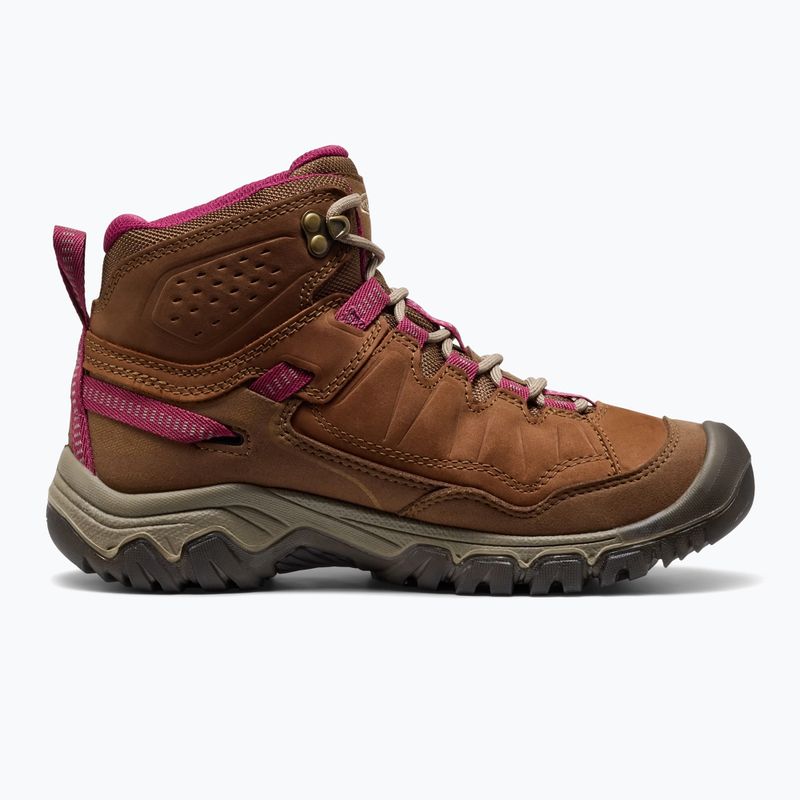 Women's trekking boots KEEN Targhee IV Mid Wp bison/beaujolais 3