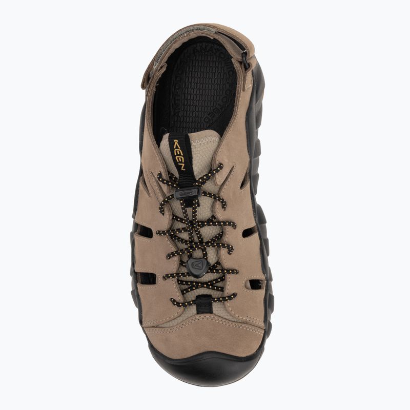 KEEN Hyperport Fisherman Leather brindle/ oak buff men's sandals 6