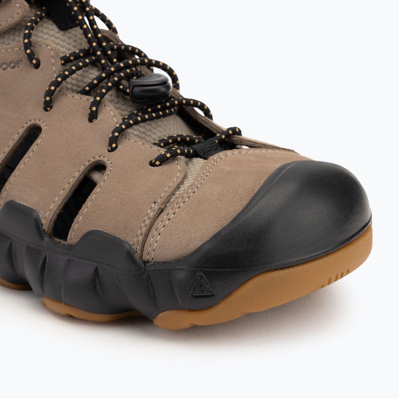 KEEN Hyperport Fisherman Leather brindle/ oak buff men's sandals 7