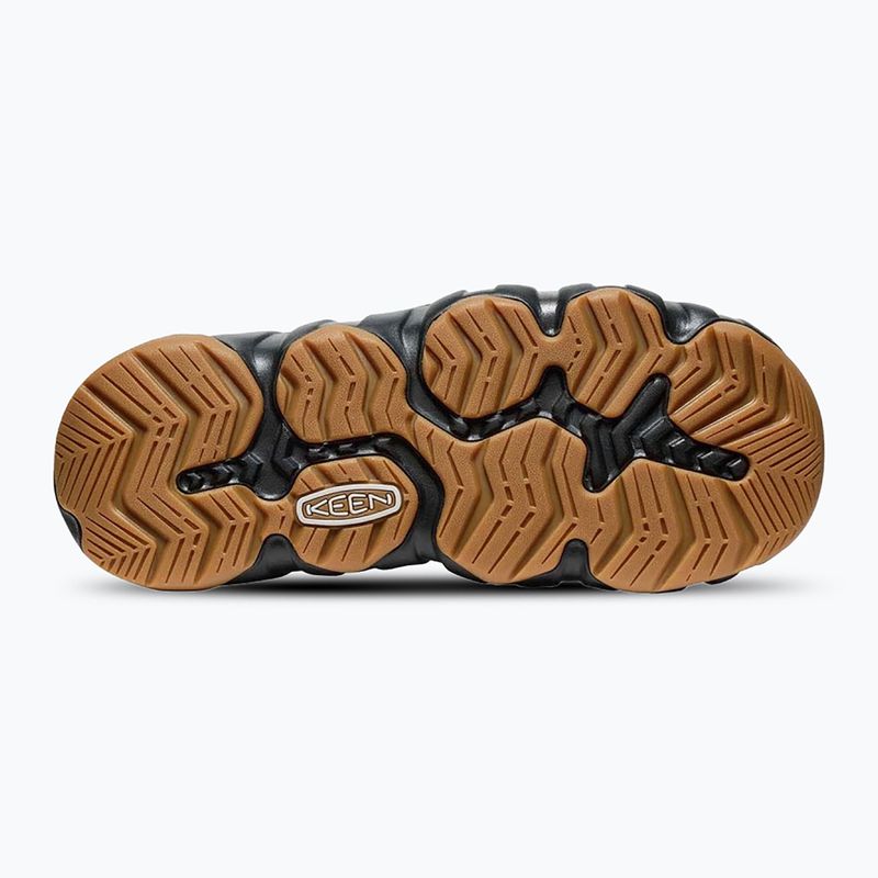 KEEN Hyperport Fisherman Leather brindle/ oak buff men's sandals 9