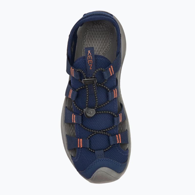 KEEN Seanik H2 naval academy/ gold flame men's sandals 5
