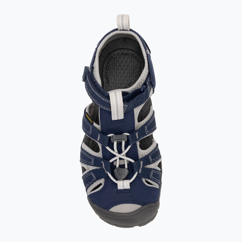 KEEN Seacamp II CNX naval academy/ drizzle junior sandals 5