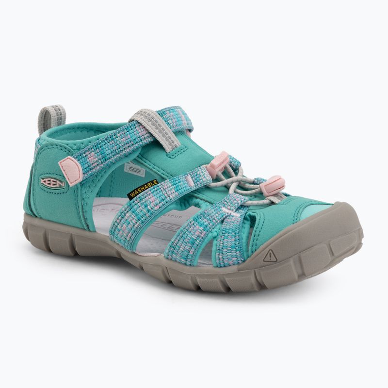 Junior's sandals KEEN Seacamp II CNX bright aqua/giggle pink
