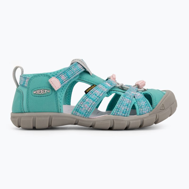 Junior's sandals KEEN Seacamp II CNX bright aqua/giggle pink 2
