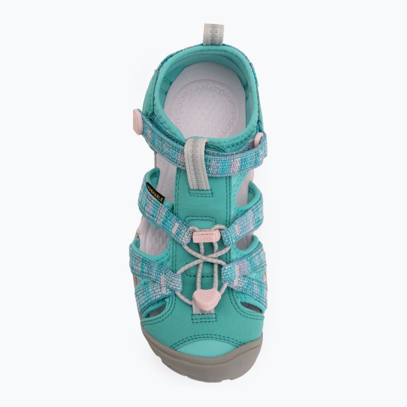 Junior's sandals KEEN Seacamp II CNX bright aqua/giggle pink 5