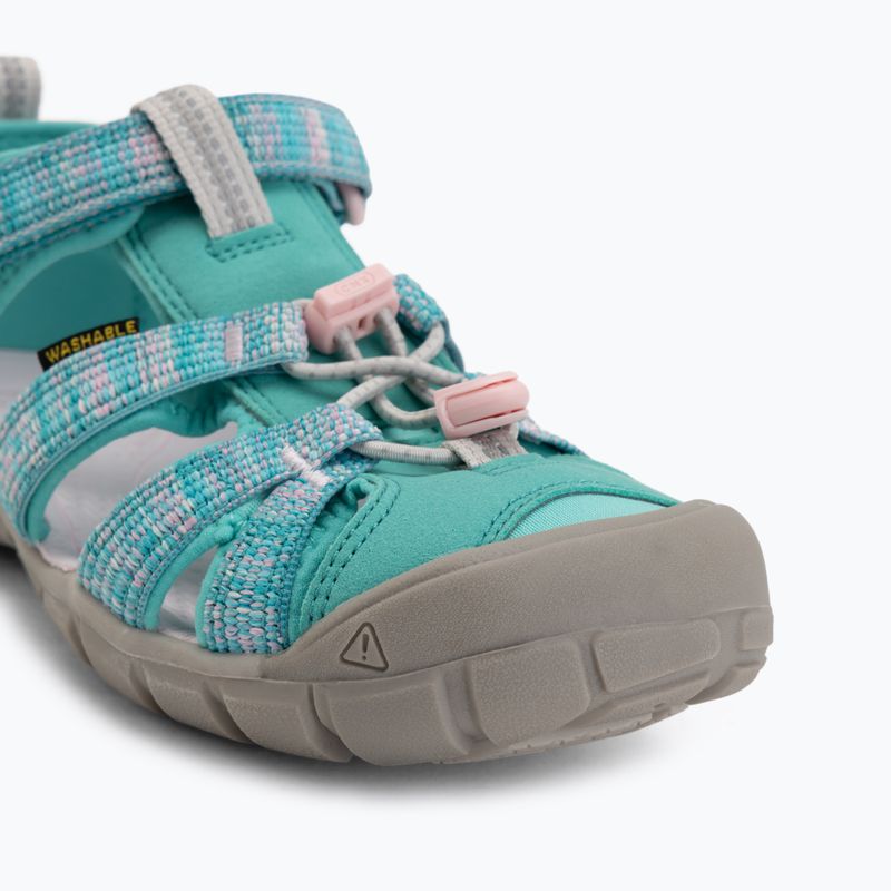 Junior's sandals KEEN Seacamp II CNX bright aqua/giggle pink 7