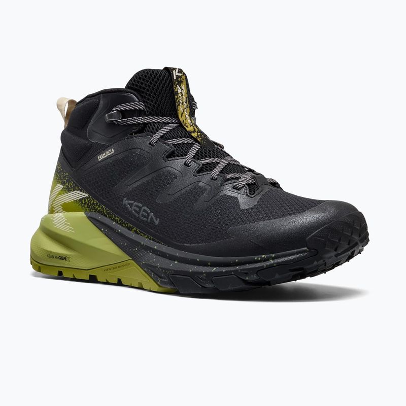 Men's trekking boots KEEN Targhee Apex Mid Wp black/golden cypress