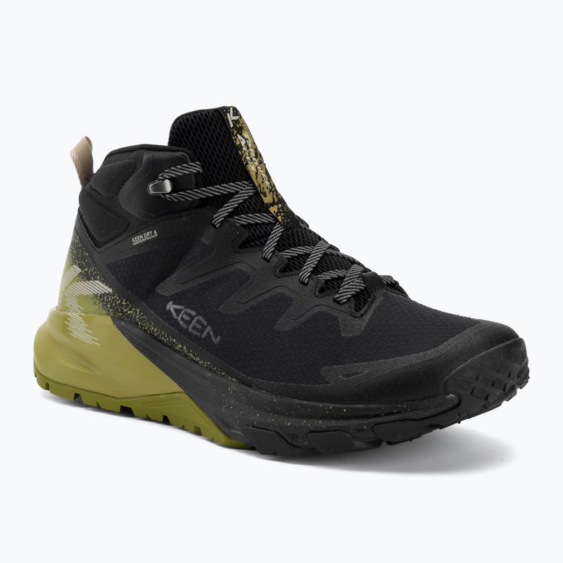 Men's trekking boots KEEN Targhee Apex Mid Wp black/golden cypress