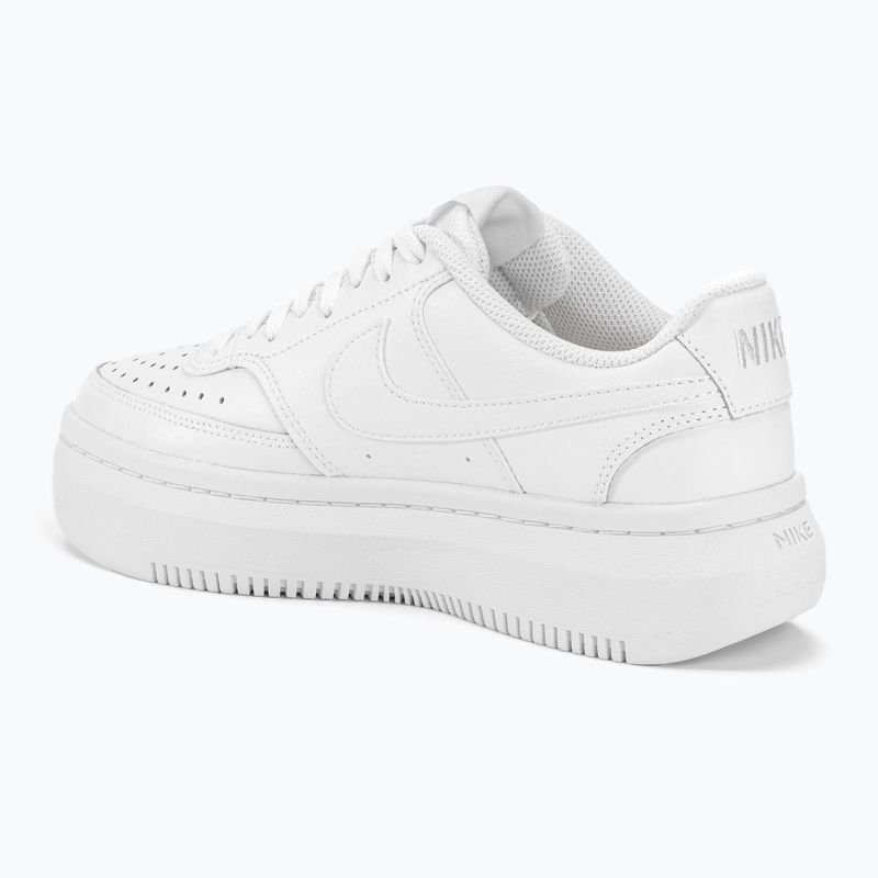 Nike Court Vision Alta women's shoes white / white / white 4