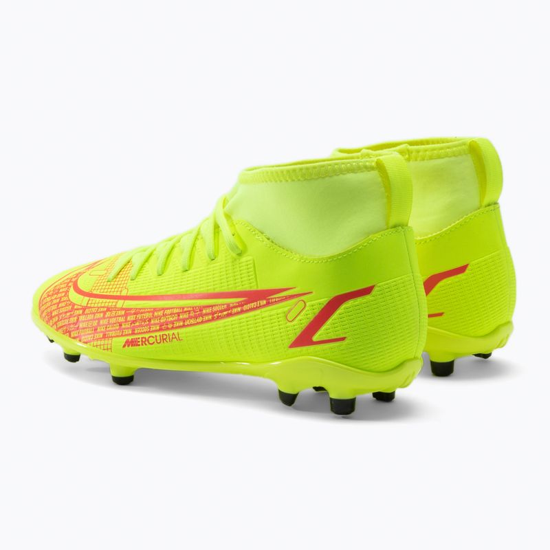 Nike Superfly 8 Club FG/MG Jr children's football boots yellow CV0790-760 3
