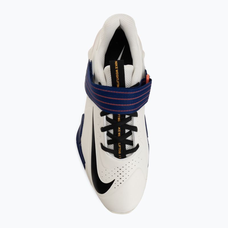 Weightlifting shoes Nike Savaleos sail/deep royal blue/magic ember/black 5