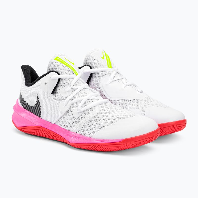 Nike Zoom Hyperspeed Court SE volleyball shoes white/black/bright crimson 4