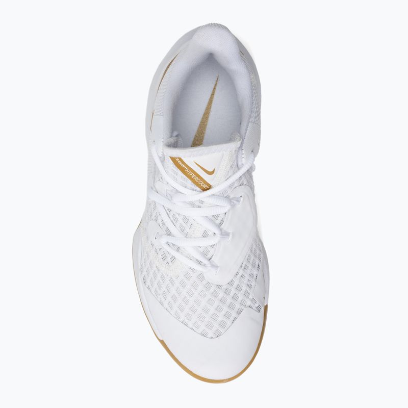 Nike Zoom Hyperspeed Court SE volleyball shoes white/gold 5