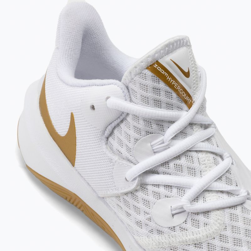Nike Zoom Hyperspeed Court SE volleyball shoes white/gold 7